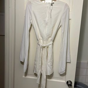 ASOS Tall white romper with front cutout